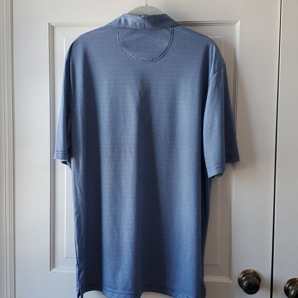 GREG NORMAN GOLF POLO SHIRT CONGRESSIONAL COUNTRY CLUB BLUE WHITE SIZE LARGE - Picture 5 of 8